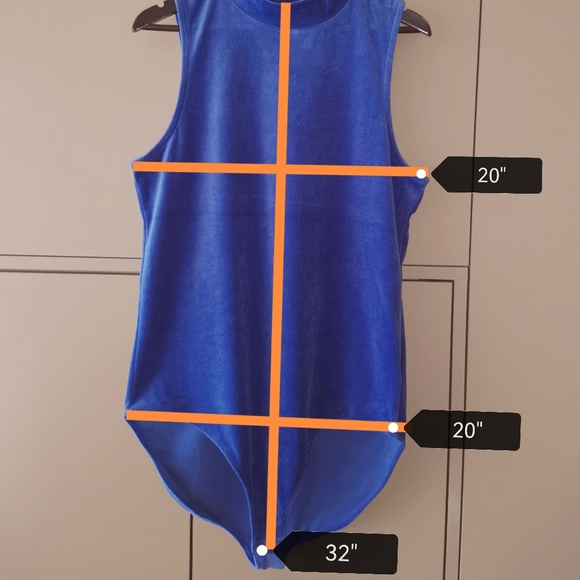 GAP Mockneck Velour Bodysuit - (XL Tall) - Picture 11 of 11